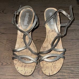 Silver Sandals size 8